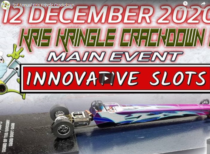 3rd Annual Kris Kringle Crackdown III – The PRI Show Big Time Slot Car Race Is Still Happening LIVE Today!
